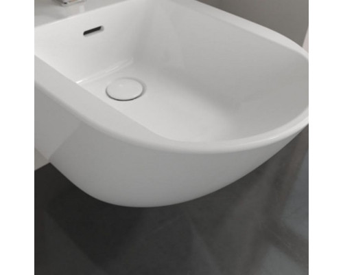 Биде подвесное Villeroy & Boch Subway 3.0 37.5х56 см, 1 отверстие, CeramicPlus, альпийский белый 447000R1