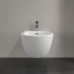 Биде подвесное Villeroy & Boch Subway 3.0 37.5х56 см, 1 отверстие, CeramicPlus, альпийский белый 447000R1