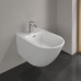 Биде подвесное Villeroy & Boch Subway 3.0 37.5х56 см, 1 отверстие, CeramicPlus, альпийский белый 447000R1