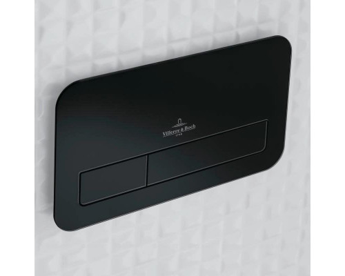 Клавиша смыва Villeroy & Boch ViConnect Glass Glossy Black стекло 922400RB