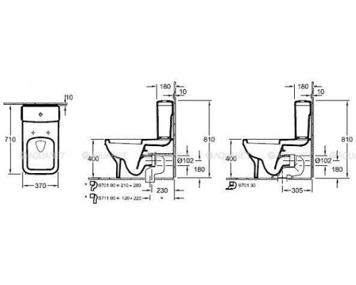 Сиденье для унитаза Villeroy & Boch Architectura с микролифтом 9M58S101