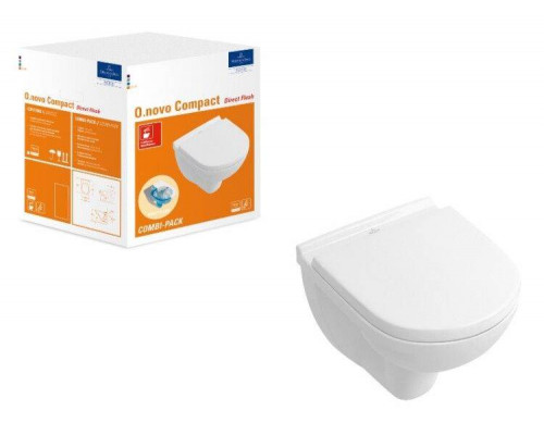 Унитаз подвесной Villeroy & Boch O.Novo 360x490 мм альпийский белый 5688HR01