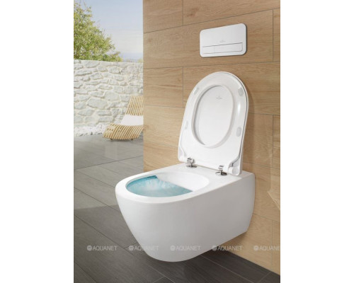 Унитаз подвесной Villeroy & Boch Subway 2.0 370x560 мм CeramicPlus без сиденья 5614R0R1