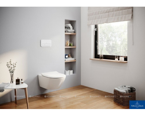 Унитаз подвесной Villeroy & Boch Subway 2.0 370x560 мм CeramicPlus без сиденья 5614R0R1