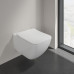 Унитаз подвесной Villeroy & Boch Venticello безободковый с сиденьем SlimSeat Line микролифт CeramicPlus 4611RLR1