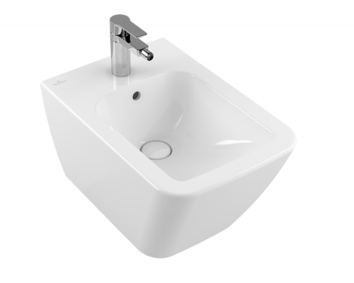 Биде подвесное Villeroy & Boch Finion 375x560x315 мм CeramicPlus Альпийский белый 446500R1