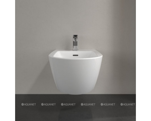 Биде подвесное Villeroy & Boch Subway 3.0 375x560 мм с донным клапаном 44700001