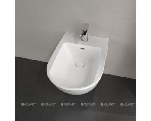Биде подвесное Villeroy & Boch Subway 3.0 375x560 мм с донным клапаном 44700001