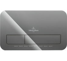 Клавиша смыва Villeroy & Boch ViConnect Glass Glossy Grey стекло 922400RA
