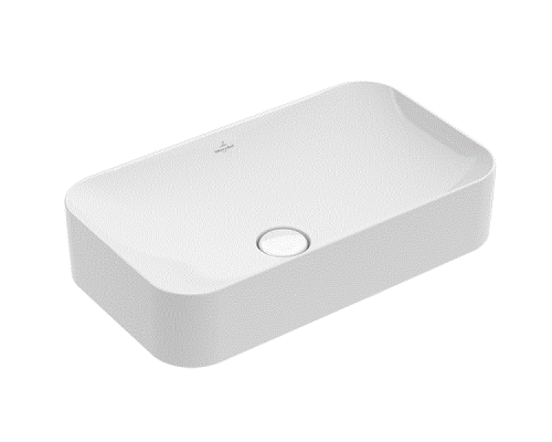 Раковина накладная Villeroy & Boch Finion 600х350х115 мм CeramicPlus альпийский белый 414361R1