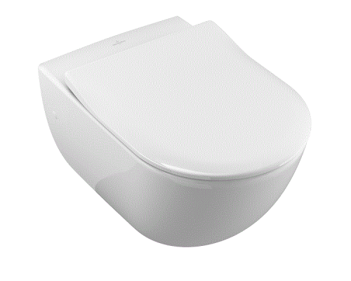 Унитаз подвесной Villeroy & Boch Subway 375x565 мм CeramicPlus альпийский белый 660010R1