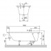 Ванна квариловая Villeroy & Boch Oberon Solo 180x80 см с ножками белая UBQ180OBE2V-01