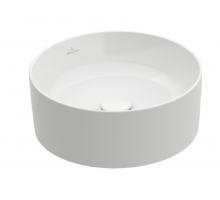 Раковина накладная Villeroy & Boch Collaro 400х400х145 мм CeramicPlus альпийский белый 4A1840R1