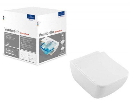 Унитаз подвесной Villeroy & Boch Venticello 375x560 мм альпийский белый 4611RS01