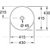Раковина накладная Villeroy & Boch Artis 430x430x130 мм 41794301