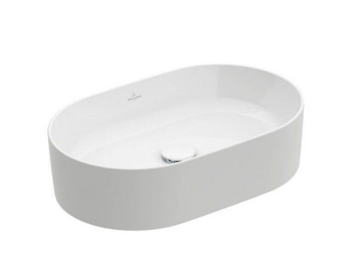 Раковина накладная Villeroy & Boch Collaro 560х360х145 мм CeramicPlus Stone White 4A1956RW