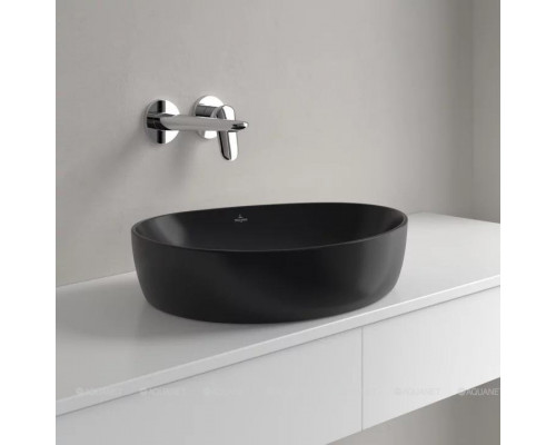 Раковина накладная Villeroy & Boch Antao 510x400x146 мм Pure Black 4A7351R7