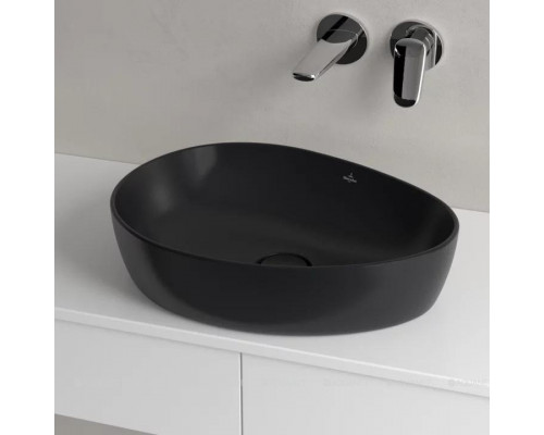 Раковина накладная Villeroy & Boch Antao 510x400x146 мм Pure Black 4A7351R7