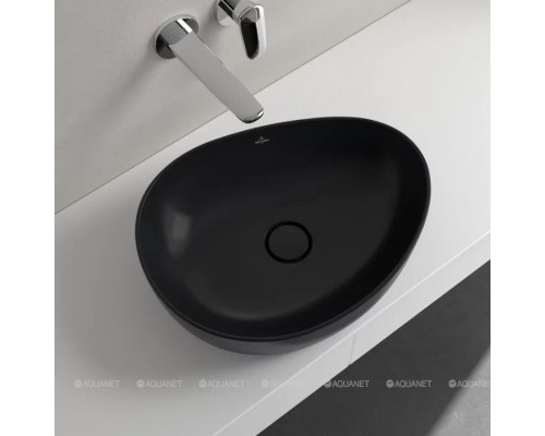 Раковина накладная Villeroy & Boch Antao 510x400x146 мм Pure Black 4A7351R7
