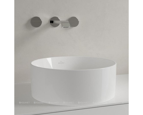 Раковина накладная Villeroy & Boch Collaro 400x400 мм круглая 4A184001