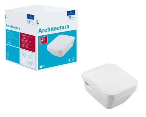 Унитаз подвесной Villeroy & Boch Architectura 370х530х320 мм альпийский белый 5685HR01