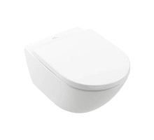 Унитаз подвесной Villeroy & Boch Subway 3.0 безободковый TwistFlush с сиденьем SoftClosing 4670TS01