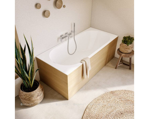 Ванна квариловая Villeroy & Boch Oberon 2.0 180x80 см комплект с ножками и сливом-переливом UBQ180OBR2DV-01