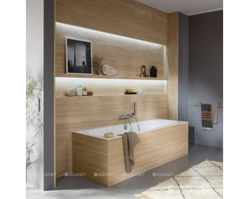 Ванна квариловая Villeroy & Boch Oberon 2.0 180x80 см комплект с ножками и сливом-переливом UBQ180OBR2DV-01